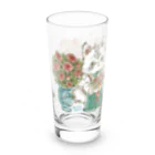 猫のきぬくんのお店のミルちゃん　ローズガーデンツアー Long Sized Water Glass :left