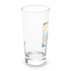 ハワイライフのSURFING猫（男の子バージョン） Long Sized Water Glass :left