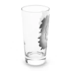 greetenのライオン　アートアニマル　モノクロ Long Sized Water Glass :left