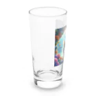 ことぶき　358の珊瑚に癒される猫 Long Sized Water Glass :left