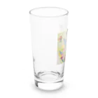 魚好きあつまれ！#かまととちゃん　#かまぼこママの海の花　カイフラワー Long Sized Water Glass :left