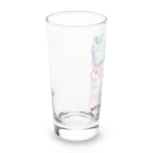 にゃんまるけのカラフルまるけ Long Sized Water Glass :left