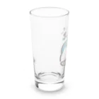 ぴー助（さいとうぴー）のトケナイカキゴオリ～チョコミント～ Long Sized Water Glass :left