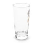 やまけんのかわいさ満点！子犬のハスキー！ Long Sized Water Glass :left