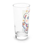 一番星の可愛いシロクマ Long Sized Water Glass :left