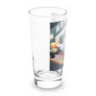 hono想(そう)イタグレ日記のホワイトタイガーのリラックスタイム Long Sized Water Glass :left