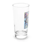 NaturalCanvasの猫の魚屋さん Long Sized Water Glass :left