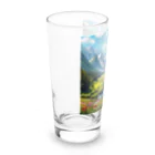 130Saitohの山間の風景 Long Sized Water Glass :left