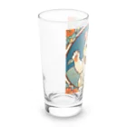 ゆまちゃんの開運雑貨屋さんの夜のミュシャ風招き猫 Long Sized Water Glass :left