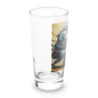 thedarkesthourの相撲をする人型ロボットたち Long Sized Water Glass :left
