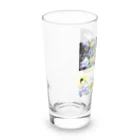 Kazusanの動物たちの行進「Marche pour la vie」バージョン Long Sized Water Glass :left