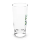 kazu_gの森は生きている「宝石」です！静寂を貴方の声で守ってください！（濃色用） Long Sized Water Glass :left