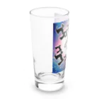 にゃんまゆ工房のゴゴゴ銀河のうさぎねこ Long Sized Water Glass :left