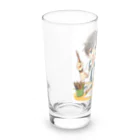 可愛い男の子イラスト販売所　By,keicyanの男の子　中学1年生　美術部 Long Sized Water Glass :left