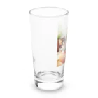 YFCの土鍋に可愛い親子猫が3匹④ Long Sized Water Glass :left