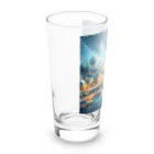 ハッピーハッピープラザ！の水のある町 Long Sized Water Glass :left