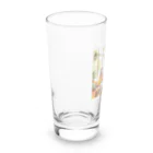 tattat259のカフェでくつろぐ女の子 Long Sized Water Glass :left