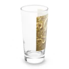 龍のエネルギーの煌めくゴールドドラゴン Long Sized Water Glass :left