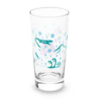 oba:obaのドット蛸ブルー Long Sized Water Glass :left