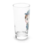 堀越ヨッシーのお店（SUZURI支店）の邦子は、ハチミツ大好き♩ Long Sized Water Glass :left