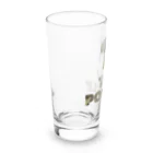 onehappinessのトイプードル　迷彩柄 Long Sized Water Glass :left