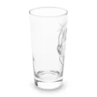 やきとりプリントのダリと鳩 Long Sized Water Glass :left