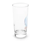 まめるりはことりのおしゃまな止まり木セキセイインコちゃん【まめるりはことり】 Long Sized Water Glass :left