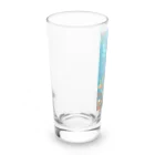 easygoing_dogのキラキラ（ネオンブルー） Long Sized Water Glass :left