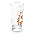 Katsf family samisamiのひょっこりピヨ…背景透過バージョン Long Sized Water Glass :left