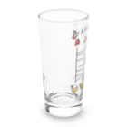 イラスト MONYAAT の今日はどこに行く?あ・み・だ・く・じ♪ 白たこさんのあみだくじ Long Sized Water Glass :left