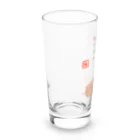 ハナのお店の眠り猫（川柳） Long Sized Water Glass :left