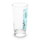 志瓜のSUZURIのカエルとアルトクラリネット Long Sized Water Glass :left