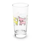 akane_art（茜音工房）のゆるチワワ（カラフル） Long Sized Water Glass :left