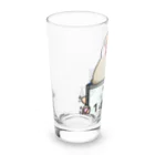 Lily bird（リリーバード）の「小鳥が眠りたがってるんだ」（シナモン文鳥） Long Sized Water Glass :left