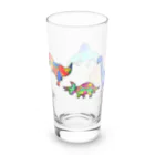 pluのカラフル恐竜❤️💛💚💙💜 Long Sized Water Glass :left