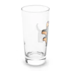 白山羊(シロヤギ)のダックスフンド ケルベロス Long Sized Water Glass :left