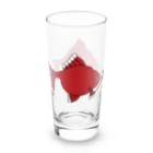 Amiの風車赤金魚 Long Sized Water Glass :left