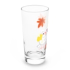 Lily bird（リリーバード）の落ち葉と焼き芋と文鳥ず Long Sized Water Glass :left