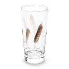 Happy birdsのフクロウたちの羽 Long Sized Water Glass :left