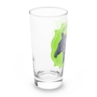 LalaHangeulのマレーバクの子供　ハングルデザイン Long Sized Water Glass :left