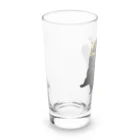 かわむショップ　suzuri支店の2022ずんちゃ虎（黒） Long Sized Water Glass :left