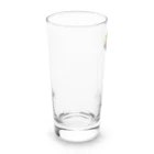 LalaHangeulの　風に吹かれるイワトビペンギンさん(文字無しバージョン Long Sized Water Glass :left