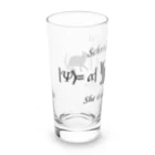 Silvervine Psychedeliqueのシュレーディンガーの猫（黒字） Long Sized Water Glass :left