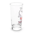 イラスト MONYAAT の赤ぱんポメラのスケボー Long Sized Water Glass :left