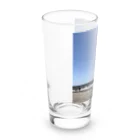 我欲無欲のビーチクリーンしてる海岸 Long Sized Water Glass :left