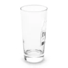 かわむショップ　suzuri支店のねこの本棚（白） Long Sized Water Glass :left