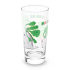 翠色の眼鏡の走れ走れ根菜ズ。 Long Sized Water Glass :left