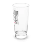 生物＝ケモノのヲ店のブリキ　モノクロ Long Sized Water Glass :right