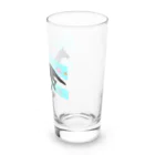 うまがすきの走る馬(ブルー) Long Sized Water Glass :right