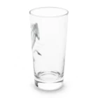 アングラースピリッツの水墨画風のイカさん Long Sized Water Glass :right